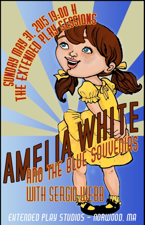 Amelia White and the Blue Souvenirs (Official Poster)