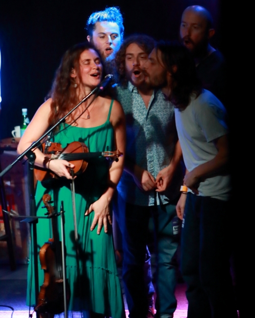 Bridget Law with members of Parsonsfield